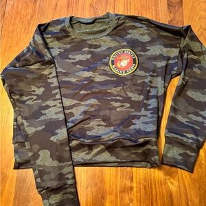 Camouflage Long Sleeve with USMC Logo